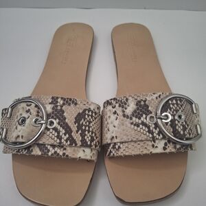 ASOS Cream and Black Sandals with Minimalist Design